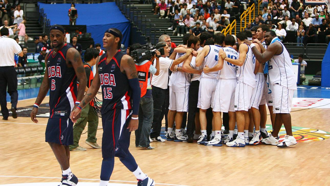 Trotz LeBron James und Carmelo Anthony erlitt das Dream Team einen Schock gegen Griechenland