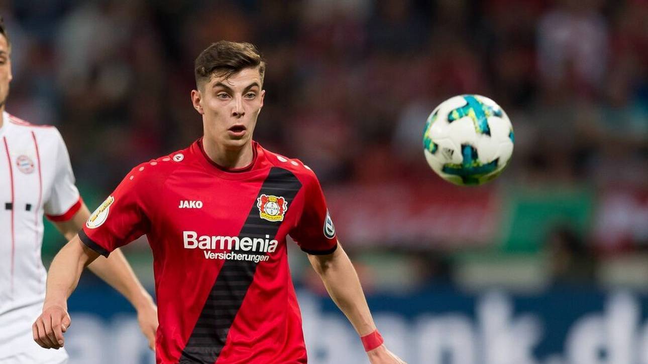 Der 17-Jährige Kai Havertz im Trikot der Werkself