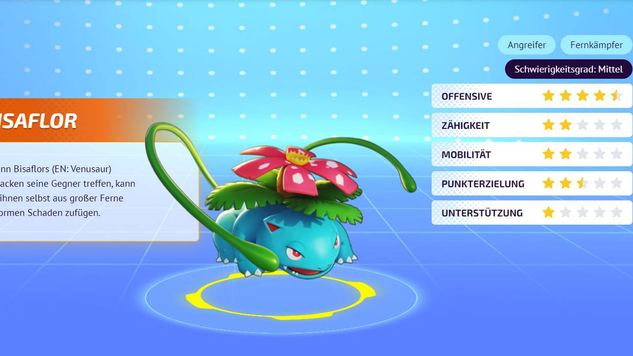 Pokémon Unite Guide: Bisaflor Attacken & Items