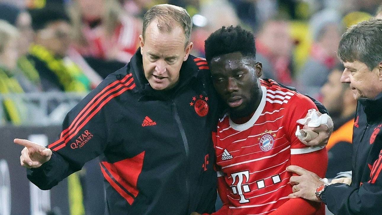 Davies erleidet Schädelprellung