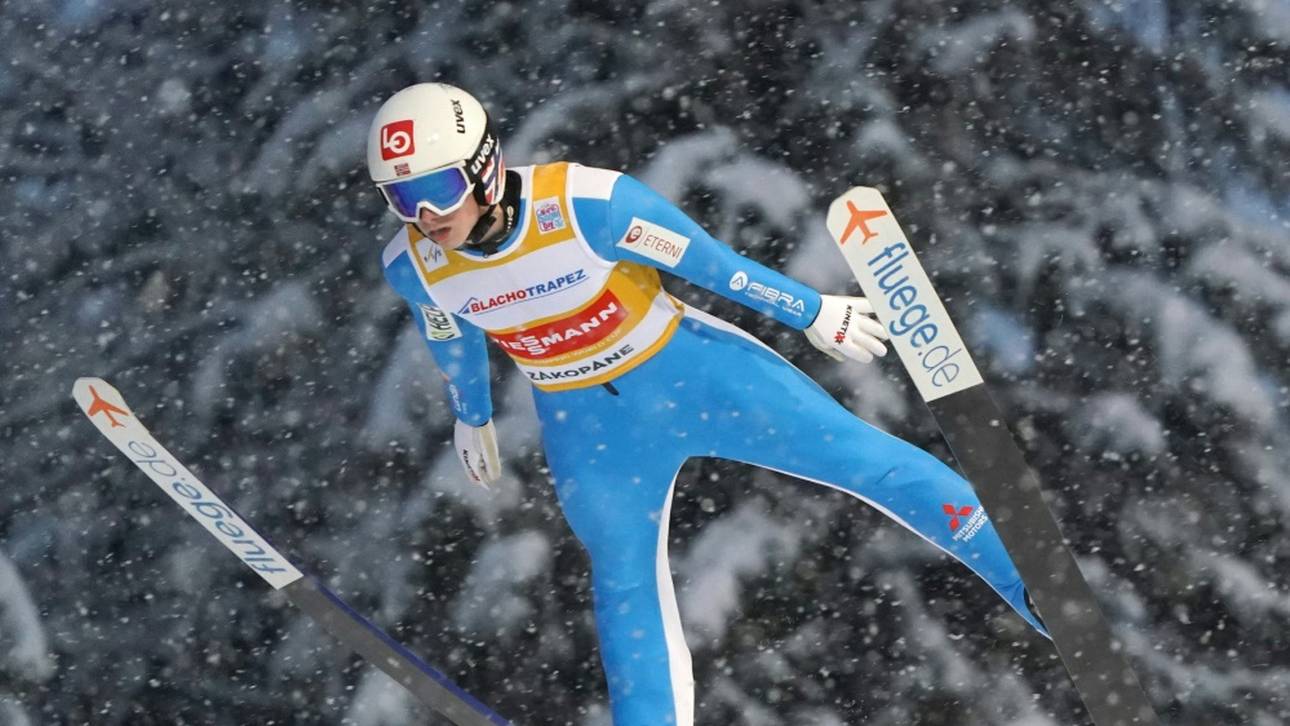 Skispringen: Hamann zur Halbzeit Zwölfter – Granerud führt