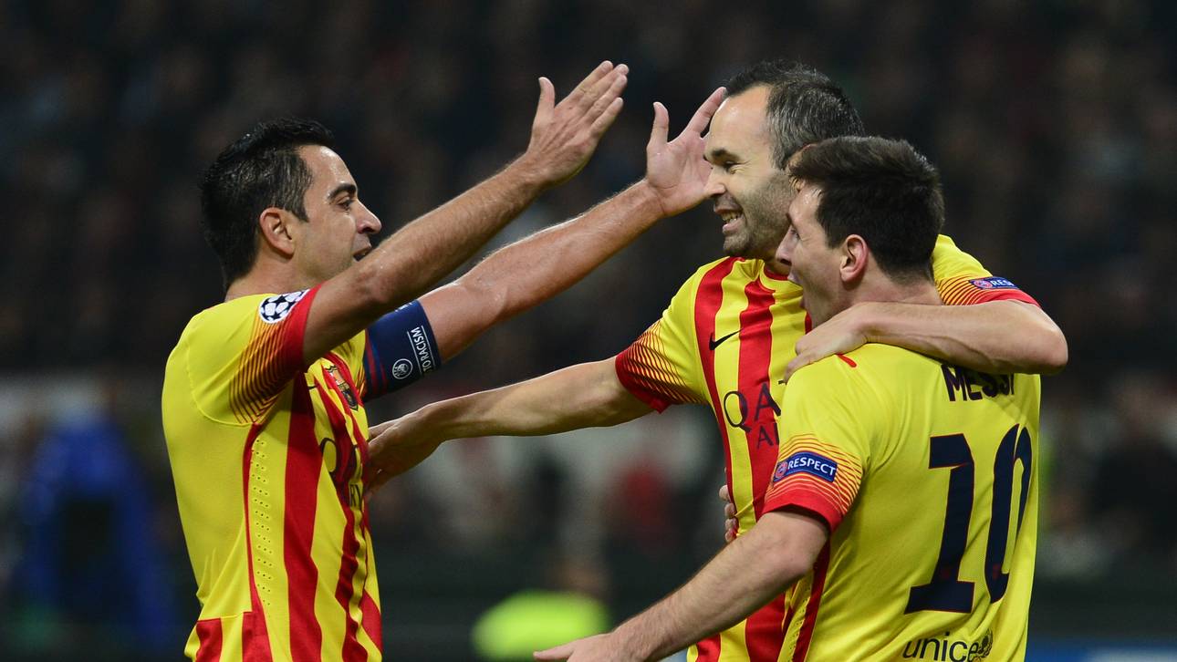 Mit Xavi, Andrés Iniesta und Lionel Messi (v.l.n.r.) hatte der FC Barcelona ein absolut kongeniales Trio in seinen Reihen