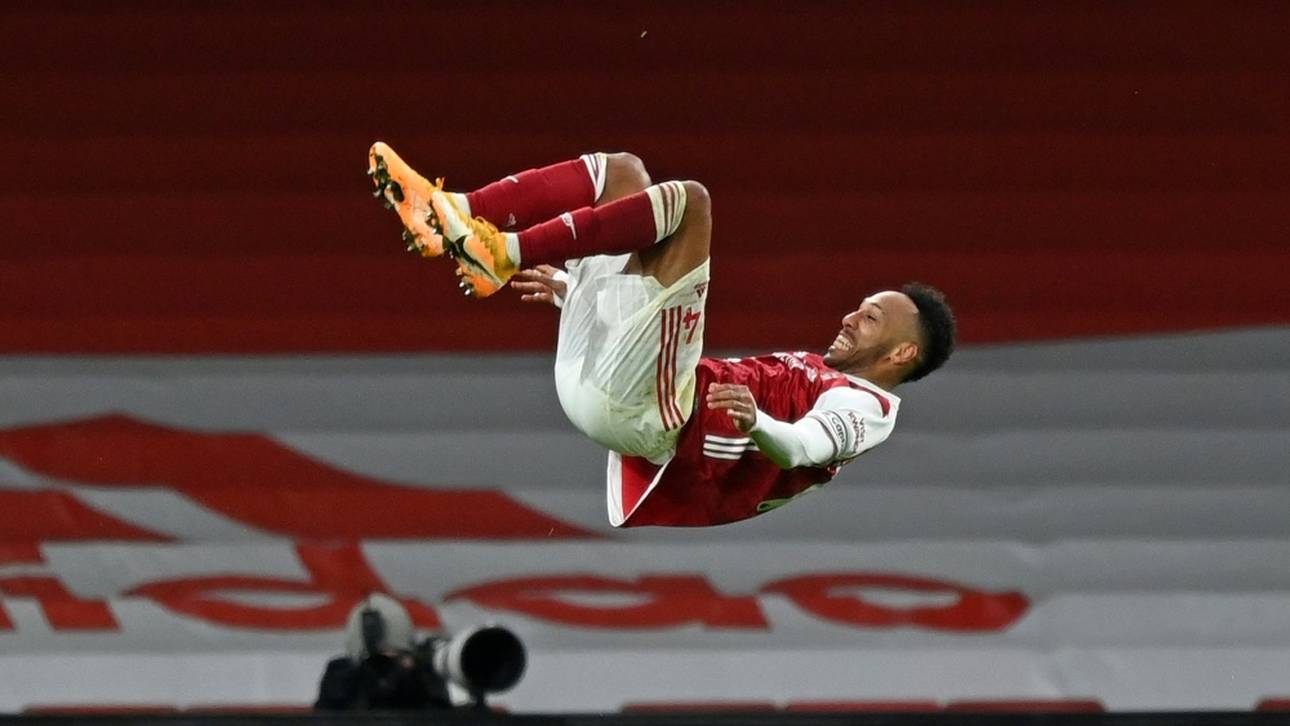 Aubameyang lässt Arsenal klettern