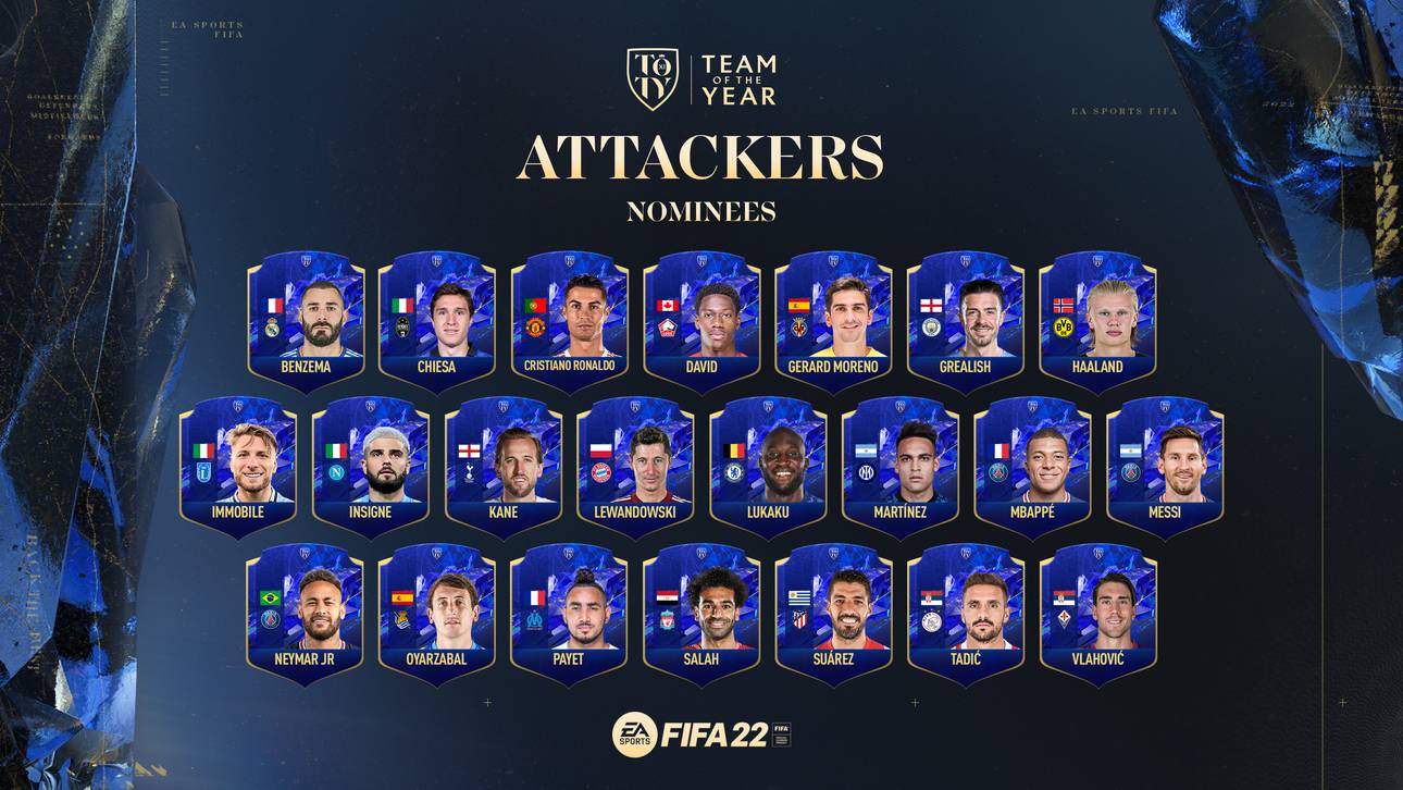 FIFA 22: Alle nominierten Angreifer des TOTY