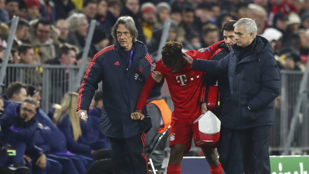 José Mourinho (r.) tröstet Kinglsey Coman