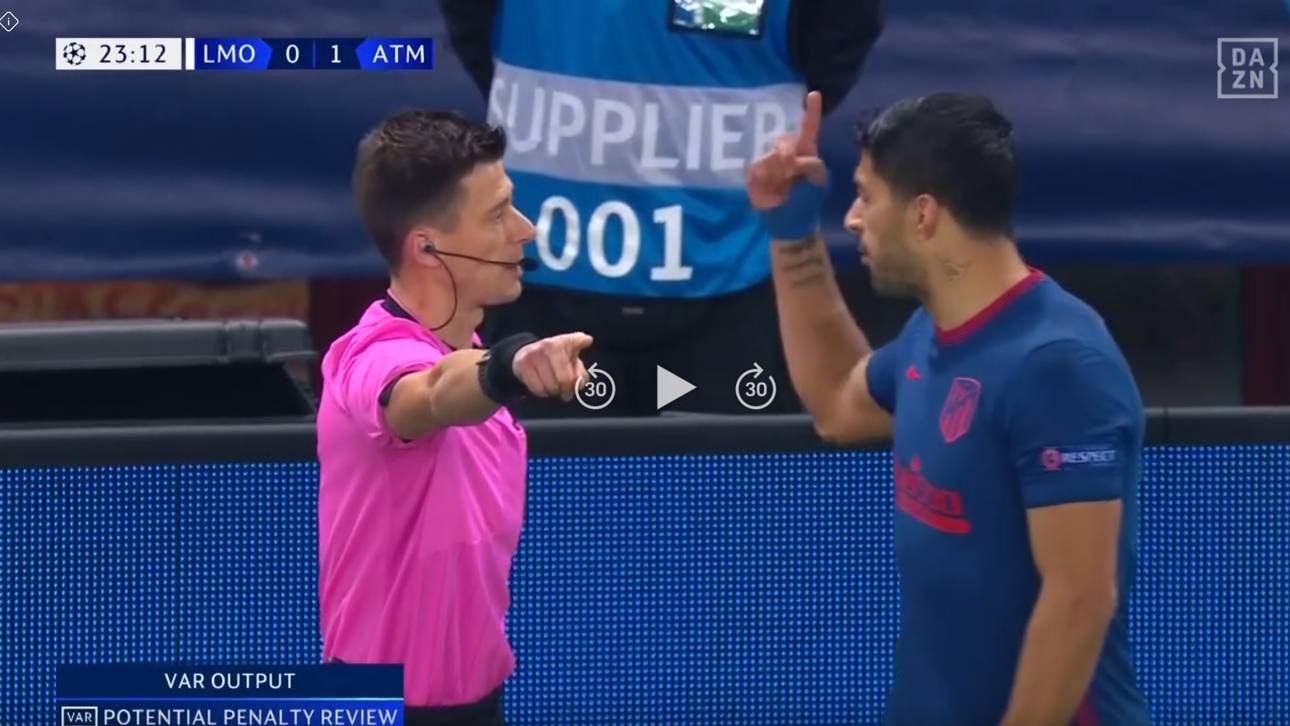 Suárez sieht kuriose Verwarnung