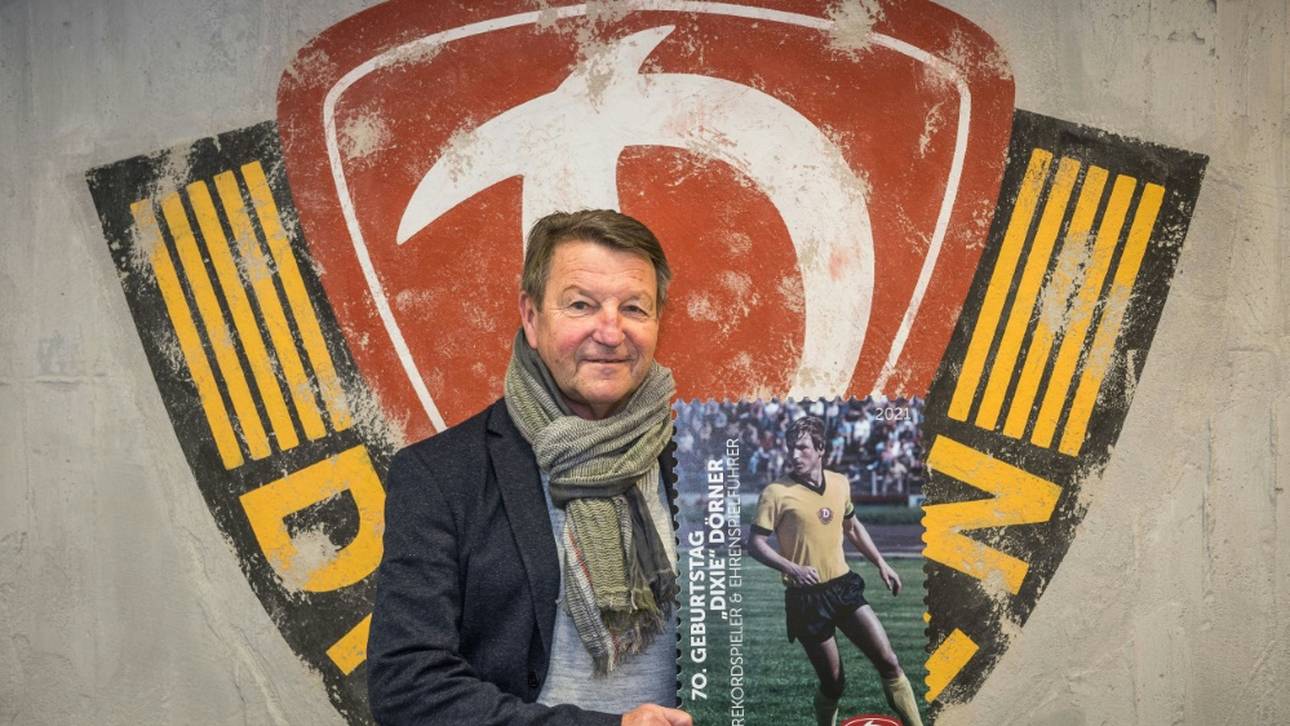 Dynamo Dresden ehrt „Dixie“ Dörner mit Sonderbriefmarke