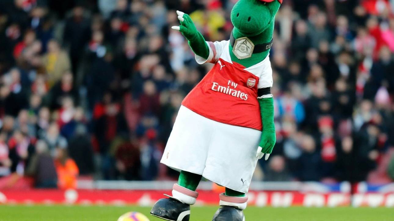 Arsenal-Dino „Gunnersaurus“ feiert Rückkehr