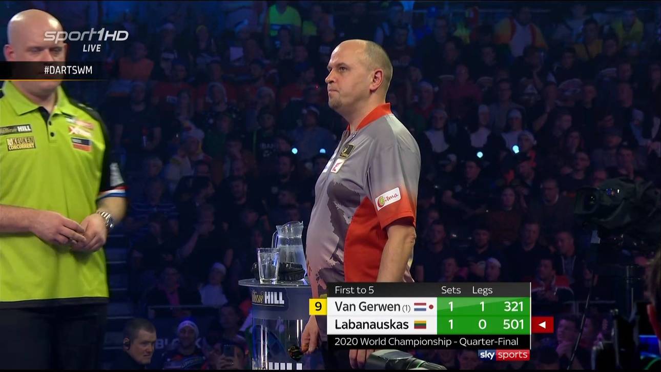 Verletzungspause bei der Darts-WM