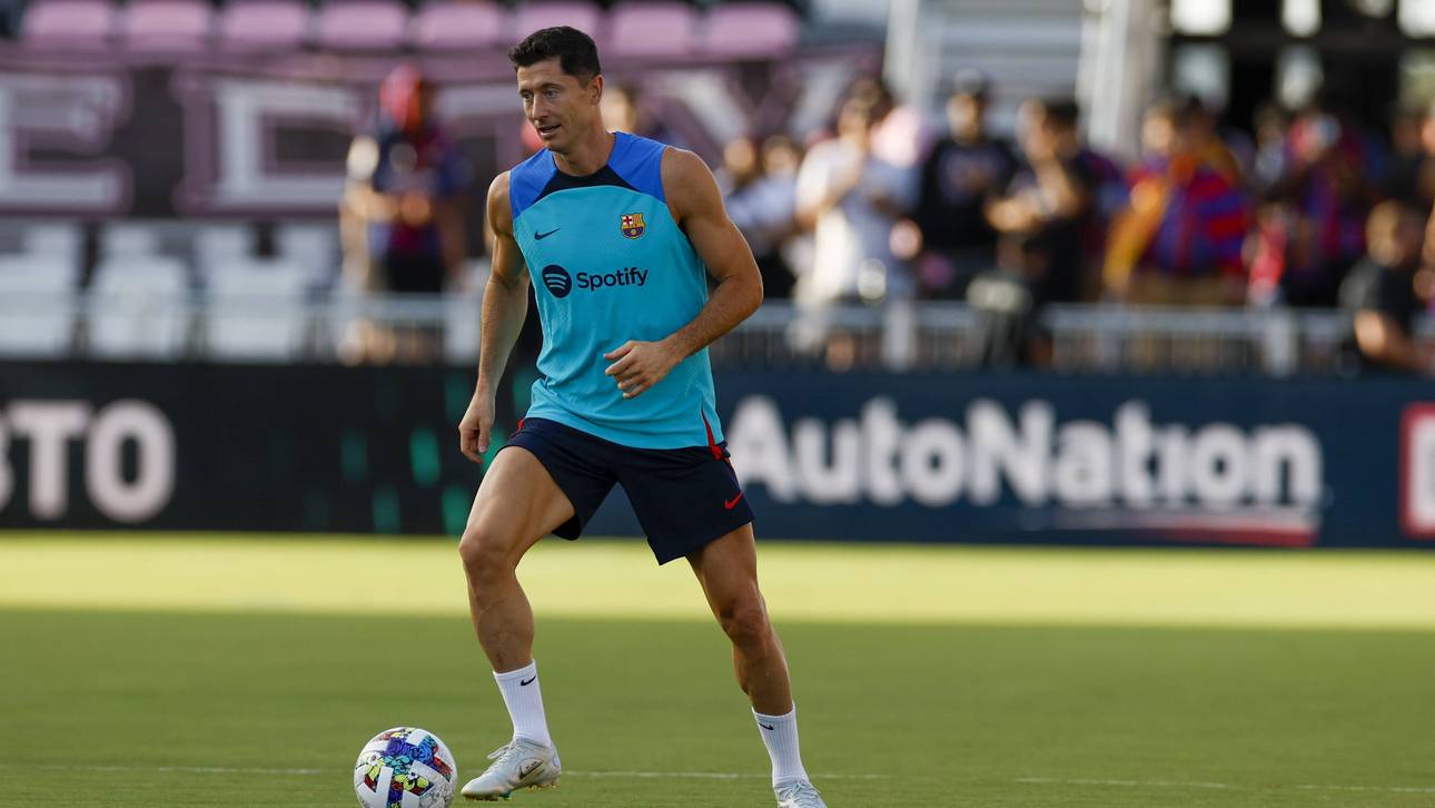 Lewy überlastet Barca-Fanshop