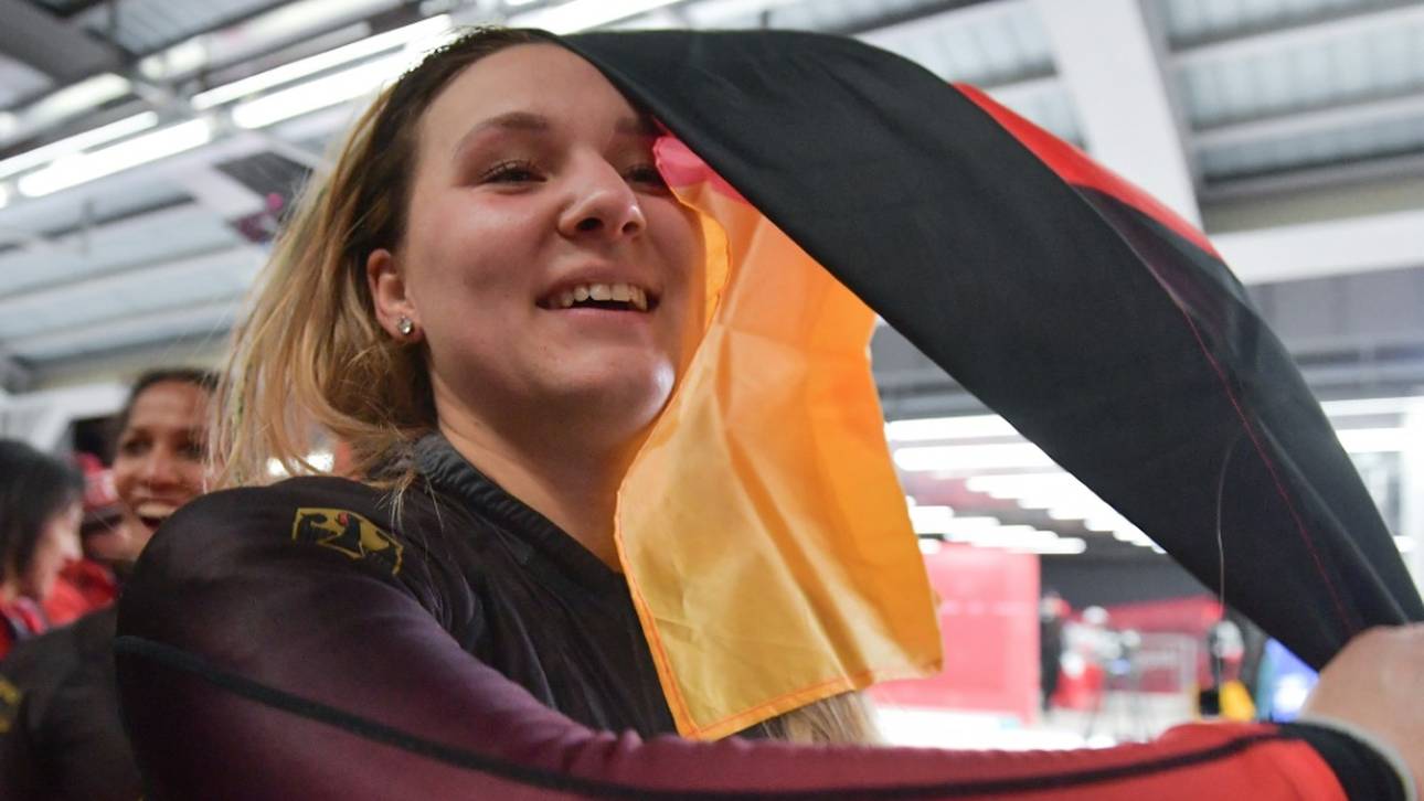 Historischer deutscher Bob-Sieg