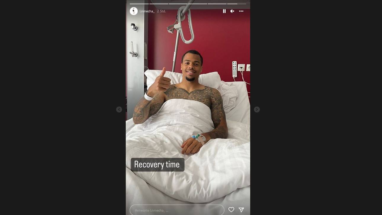 Lukas Nmecha gibt nach seinem Eingriff via Instagram-Story Entwarnung