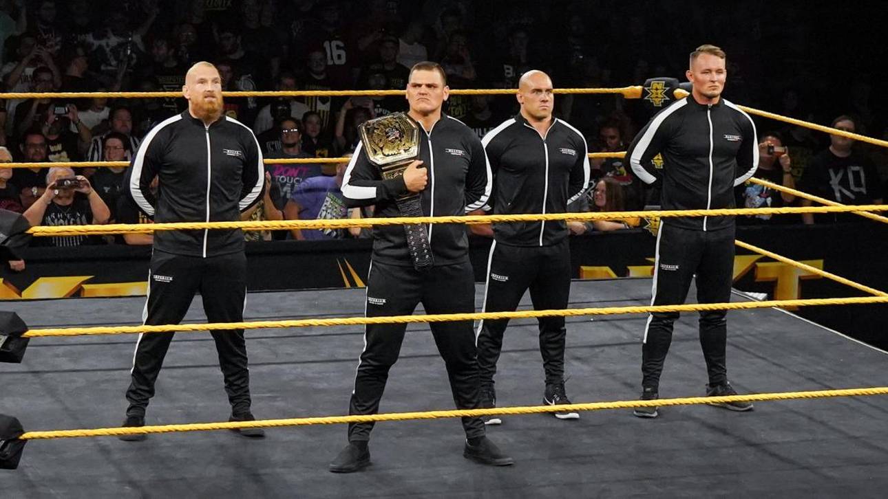 Imperium bei WWE (v.l.): Alexander Wolfe, WALTER, Fabian Aichner, Marcel Barthel