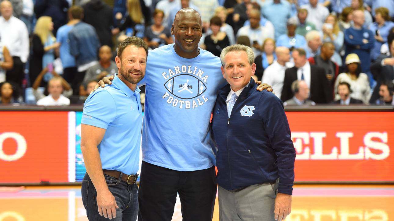 Michael Jordan ist regelmäßig Ehrengast bei den Tar Heels
