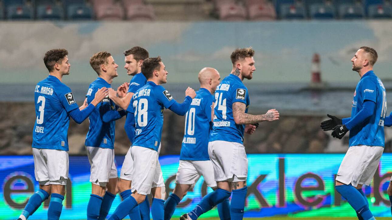 Hansa und Halle bleiben oben dran