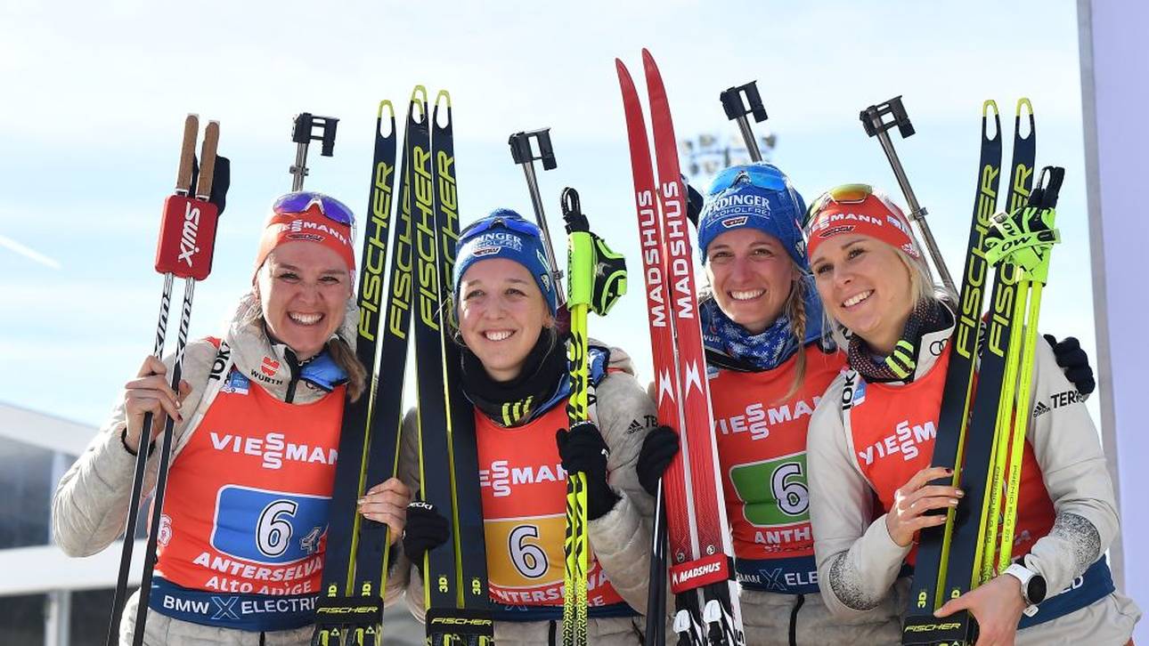 Deutsche Frauen laufen zu Silber