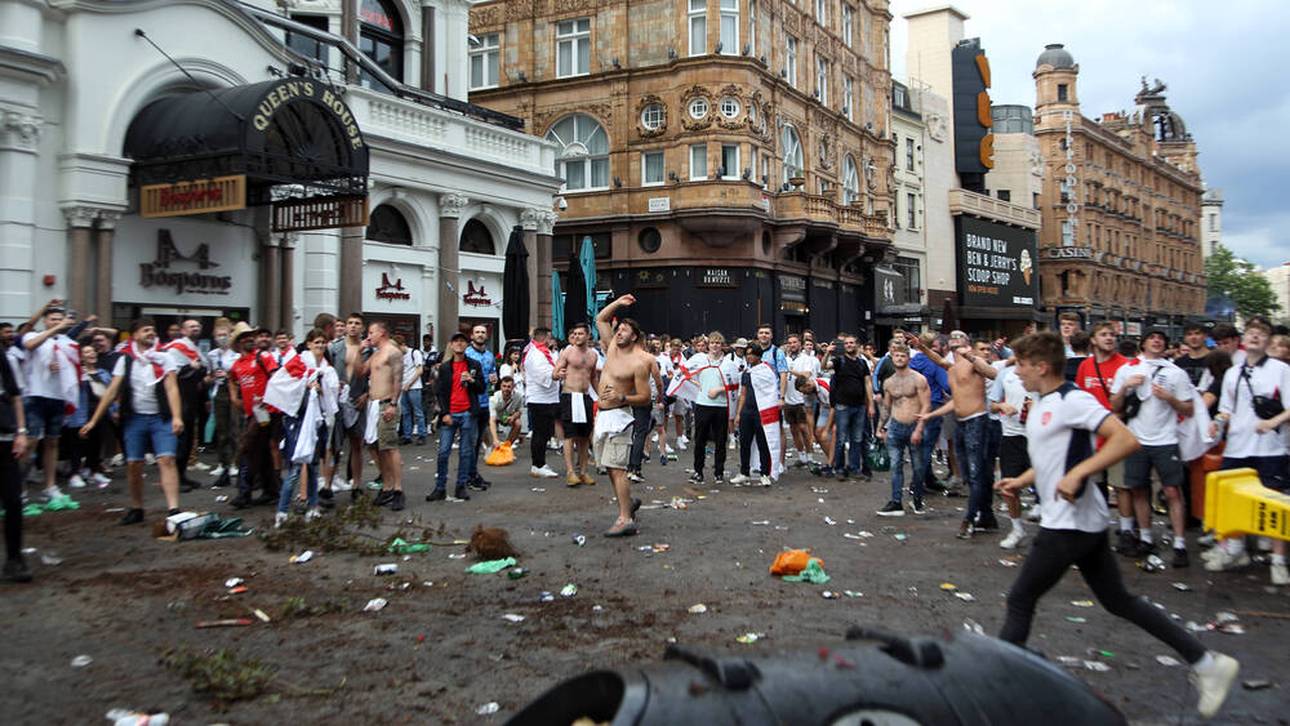 EM-Finale gegen Italien: England-Fans sorgen in London für Unruhe