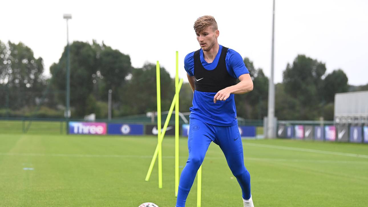 1. Training von Werner bei Chelsea