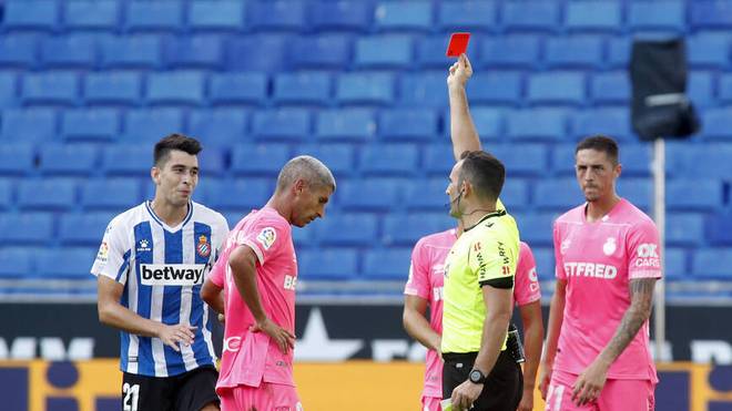 Yellow-red: Against Mallorca, Marc Roca (left) at Espanyol Barcelona had to leave the field prematurely