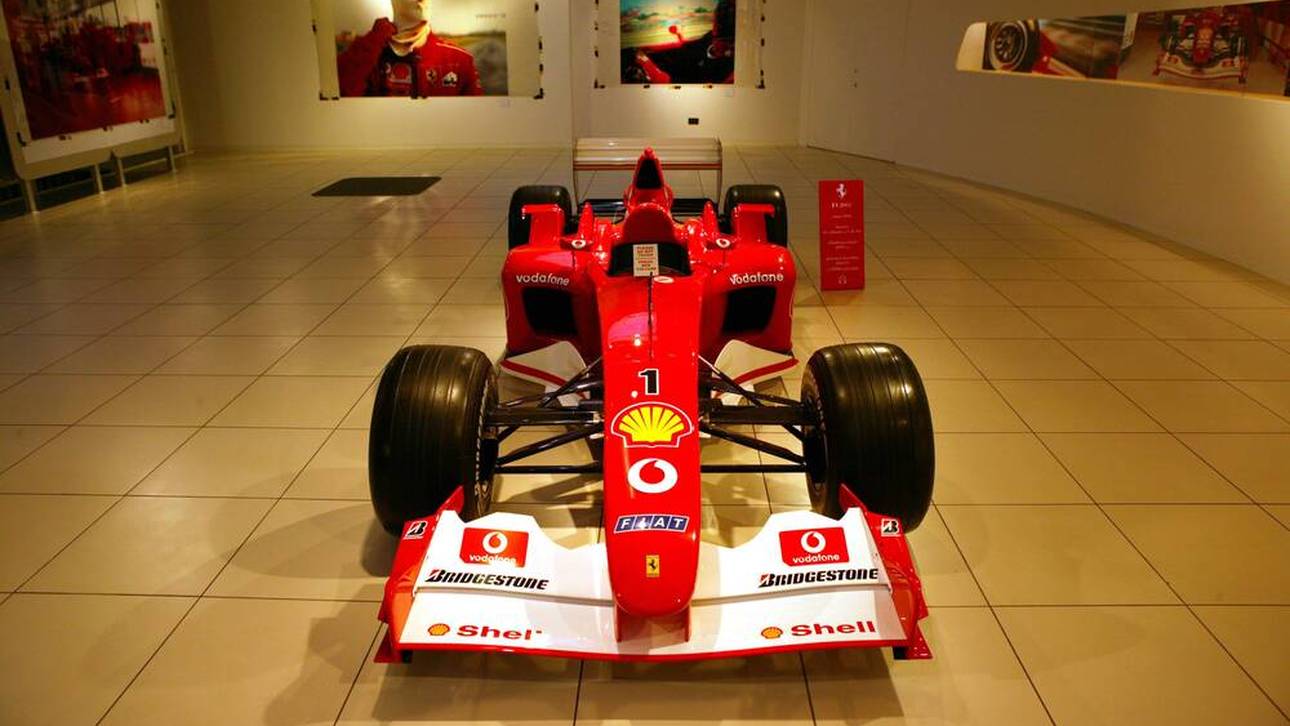 Der Ferrari F2002, das Weltmeisterauto von Michael Schumacher