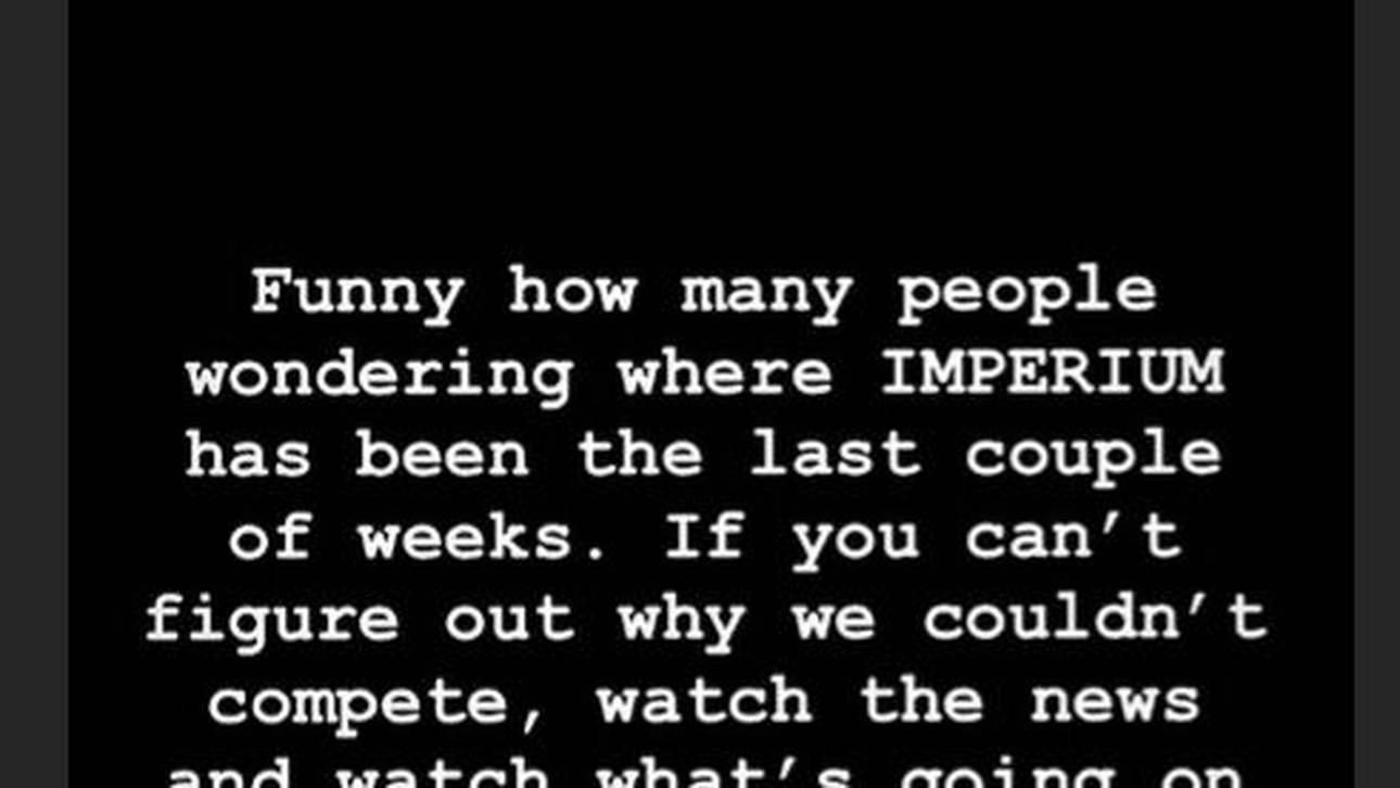 Marcel Barthel gibt einen Hinweis darauf, warum Imperium in den letzten Wochen nicht zu sehen war