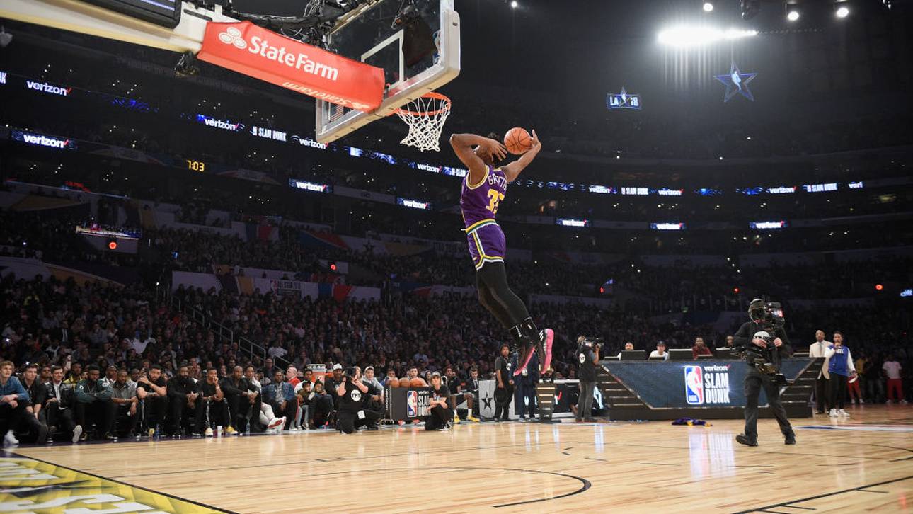 2018 gewann Donovan Mitchell beim Slam Dunk Contest