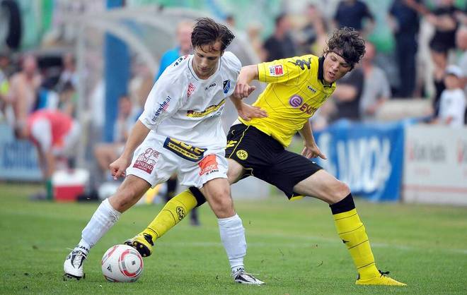 Daniel Ginczek se incorporó a los profesionales del BVB en el verano de 2010