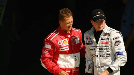 Michael Schumacher (l.) und Kimi Räikkönen während der Formel-1-Saison 2006