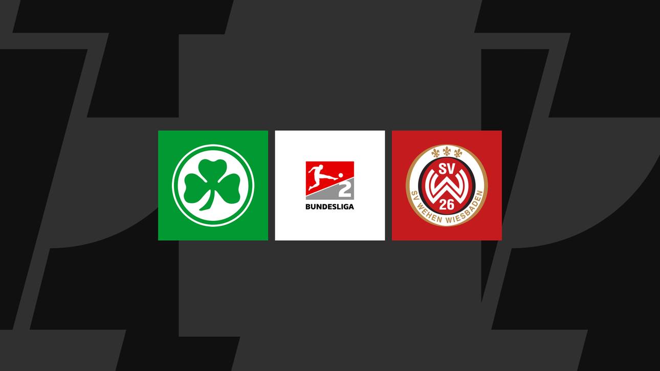 2. Bundesliga heute: Greuther Fürth gegen Wiesbaden