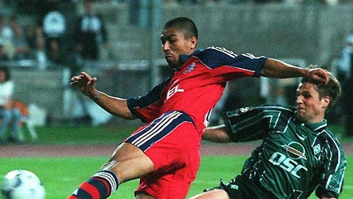 Ein Jahr nach Lemkes "schönstem Erfolg" revanchiert Bayern sich in einer Neuauflage des Pokalfinales im Jahr 2000: Giovane Elber (Foto), Paulo Sergio und Mehmet Scholl schießen Bayern zu einem 3:0-Erfolg