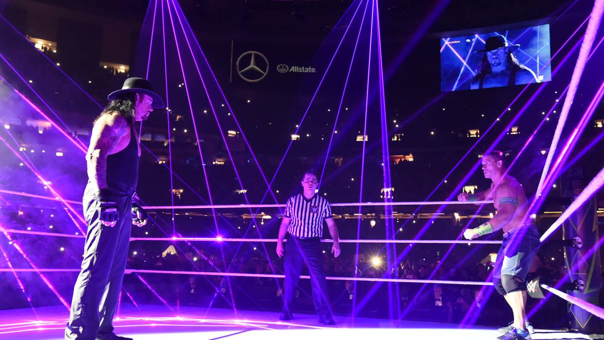 Gänsehaut-Atmosphäre im Superdome, es ist das erste große Match der beiden, seit Cena zum WWE-Topstar aufstieg