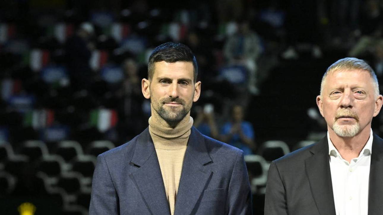 Novak Djokovic und Boris Becker bei der Gedenkfeier für Niki Pilic in Bologna