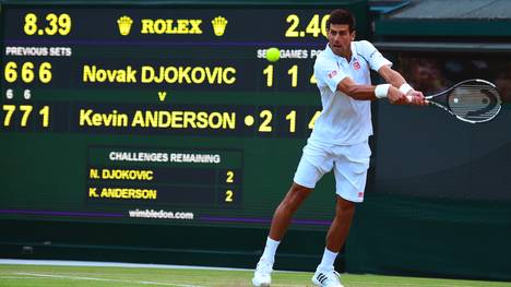 Novak Djokovic bei Wimbledon 2015