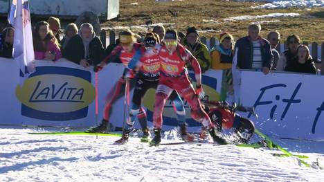 Die deutsche Frauen-Staffel sichert sich beim Biathlon-Weltcup in Hochfilzen ihr erstes Podest des Winters - und das, obwohl Franziska Preuß fehlt und Janina Hettich-Walz stürzt.