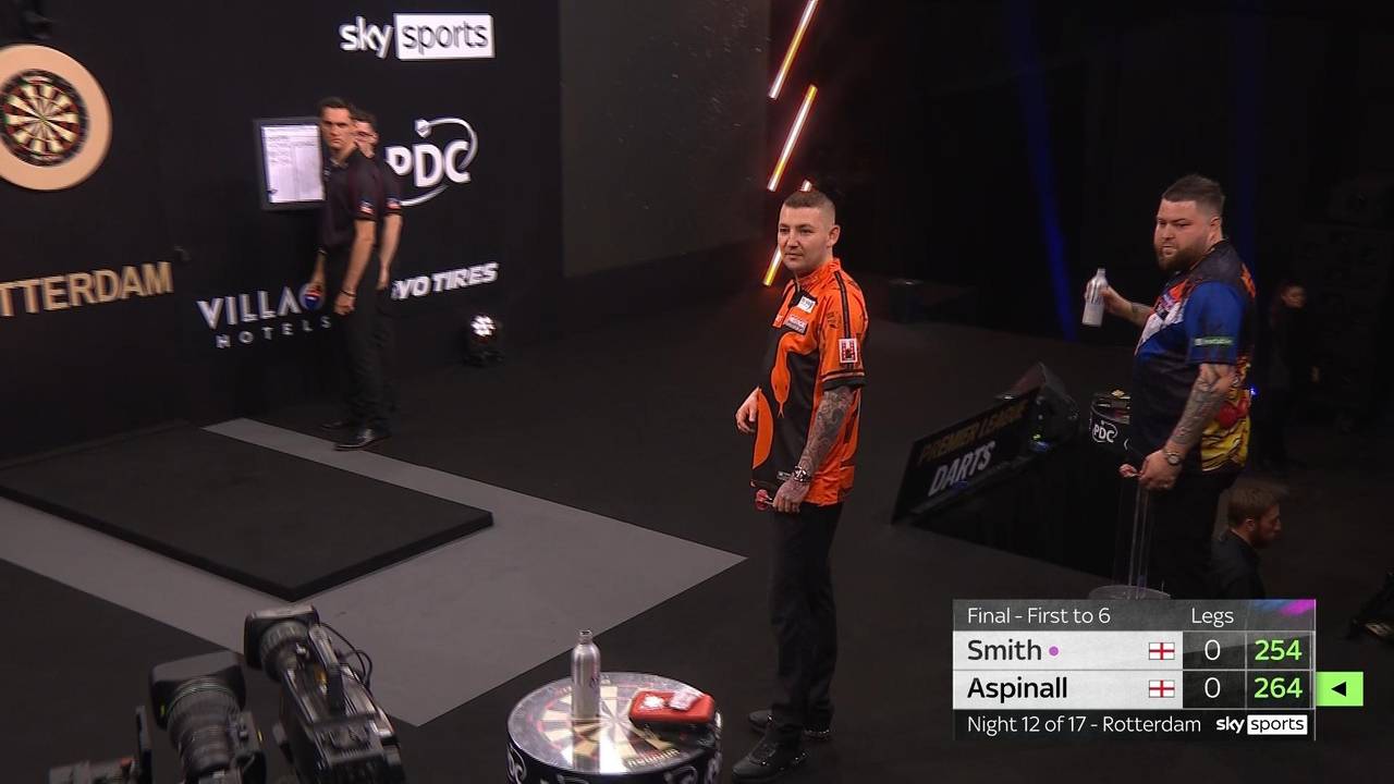 Darts Premier League: Nathan Aspinall nach seinem zweiten Tagessieg