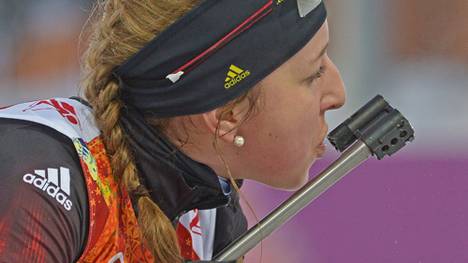 Franziska Preuß gewann 2013 mit der Staffel EM-Gold