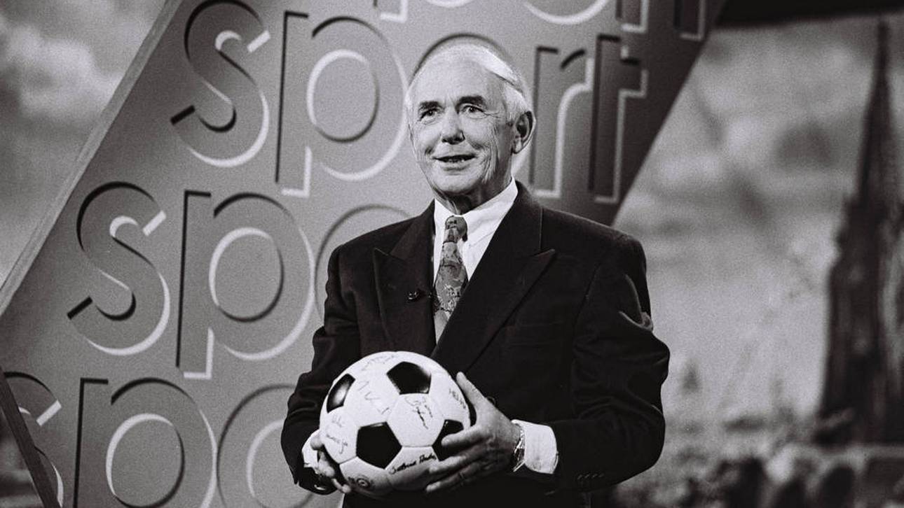 Ernst Huberty moderierte auch die erste ARD Sportschau