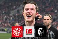 Nach seinem Hattrick in der Europa League beendet Michael Gregoritsch in Mainz seine schwarze Bundesliga-Serie - und schießt den SC Freiburg zu einem etwas glücklichen Auswärtssieg. 