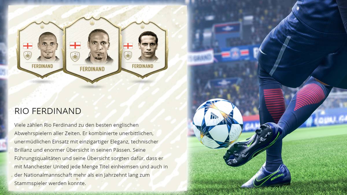 Innenverteidiger (IV): Rio Ferdinand (England)