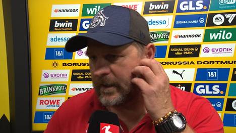 Kölns Trainer Steffen Baumgart spricht im Interview über die Niederlage seiner Mannschaft gegen Borussia Dortmund.
