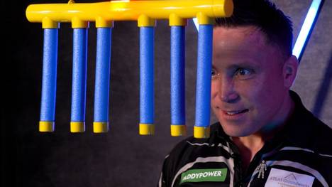 Gerwyn Price unterzieht sich dem Reaktions-Test vor der Darts-WM 2026.
