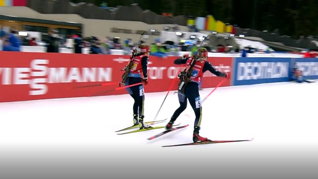Biathlon-Staffel weit abgeschlagen