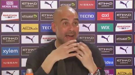 Manchester Citys Trainer Pep Guardiola spricht über die Geldgier im Fußball und verlangt eine Erklärung, warum auch sein Verein der Super League beitreten wollte.