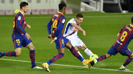 Ohne Messi holt Barca nur ein 1:1 gegen SD Eibar