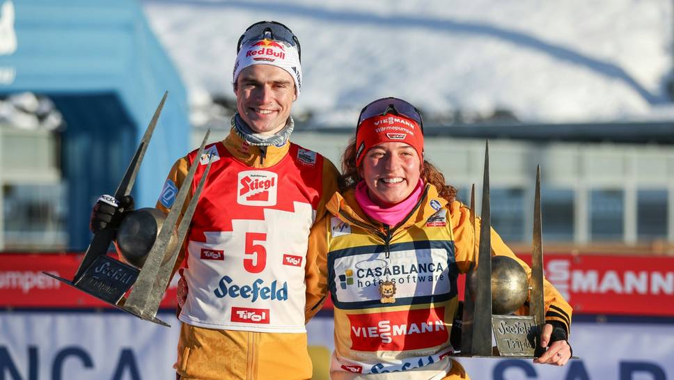 Erfolgsduo: Vinzenz Geiger und Nathalie Armbruster