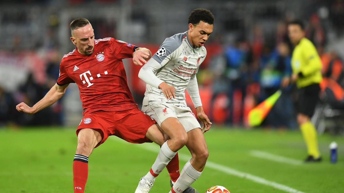 FRANCK RIBERY (bis 61.): Fast alles geht in den ersten 45 Minuten über ihn, weil Kovac Alexander-Arnold als Schwachstelle ausgemacht hat. Ribery ist bemüht, kommt aber nur selten durch. Seine Flanken sind unpräzise. Ist am Ende platt, weil er dennoch enorm viel läuft. SPORT1-Note: 4