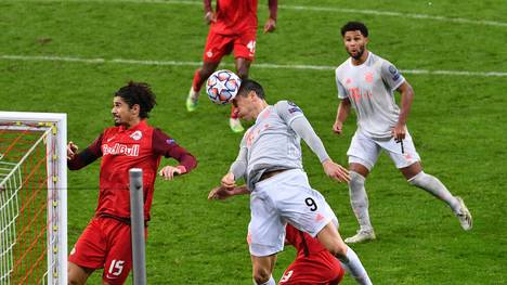 Robert Lewandowski erzielte in Salzburg zwei Tore für den FC Bayern
