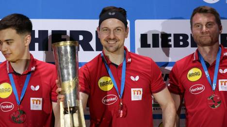 Timo Boll (M.) will noch einmal groß auftrumpfen