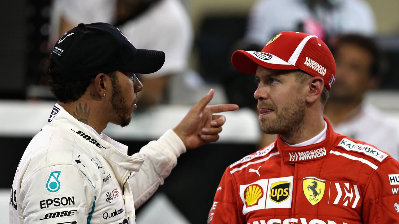 Vettel und Hamilton tauschen Helme