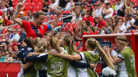 Trine Rönning erzielte die Führung für Norwegen